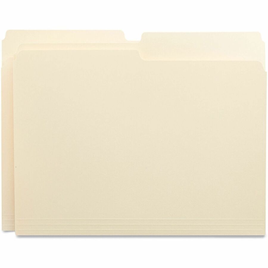 8 1/2" x 11" - 3/4" Expansion - Assorted Tab Position - 11 pt. - Manila - 100 Box
