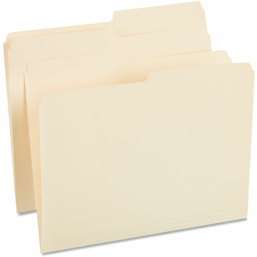 8 1/2" x 11" - 3/4" Expansion - Assorted Tab Position - 11 pt. - Manila - 100 Box