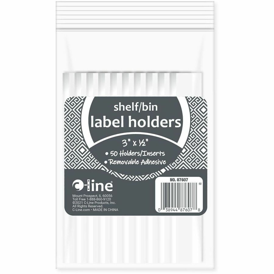 0.5" Height x 3" Width - 50 / Pack