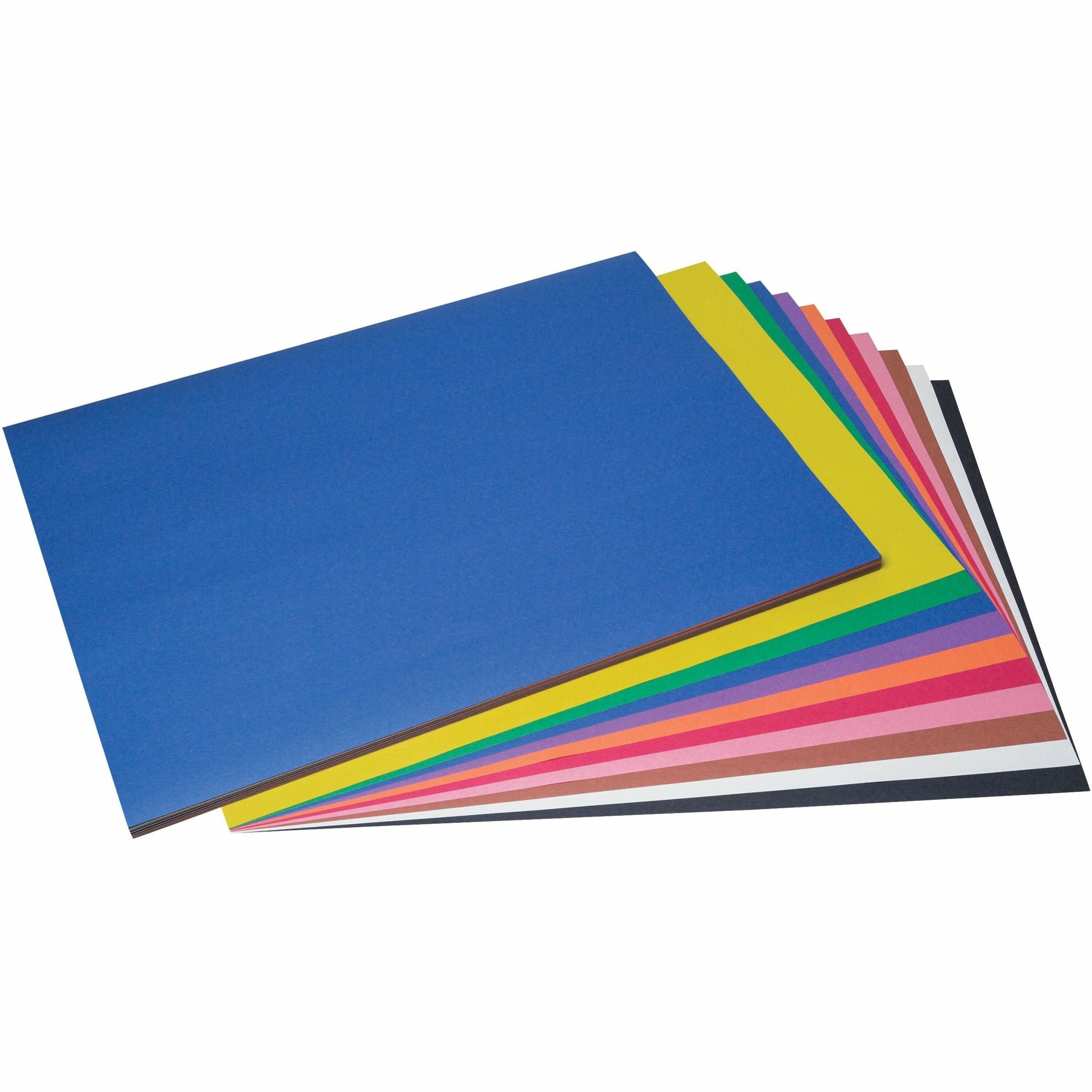 Prang Construction Paper - Multipurpose - 24" Width x 18" Length - Assorted - 1 Pack