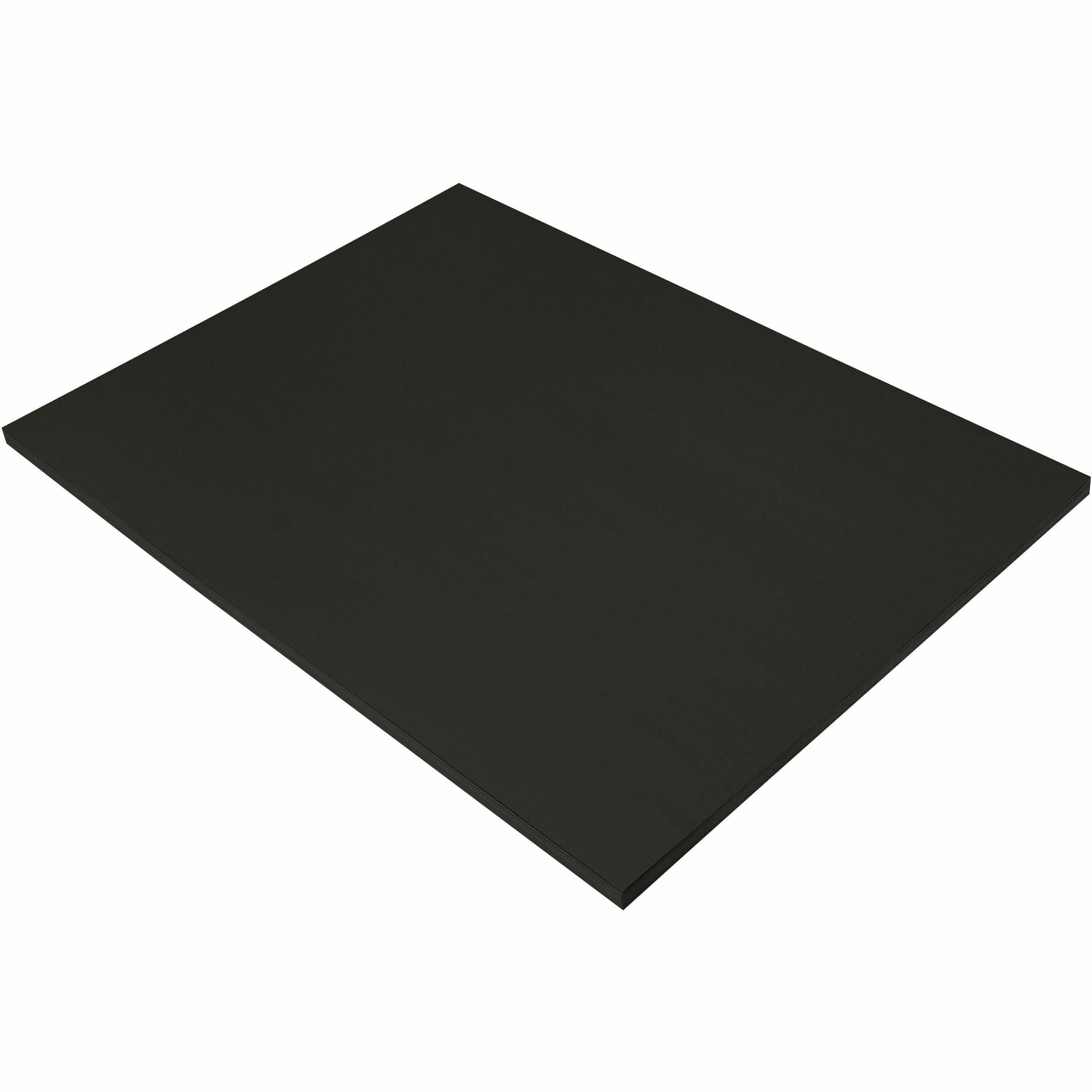 Prang Construction Paper - Multipurpose - 24" Width x 18" Length - Black - Groundwood - 1 Pack