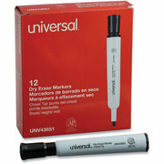 Broad Chisel Marker Point - Black Ink - Dry - General Purpose - 1 Dozen
