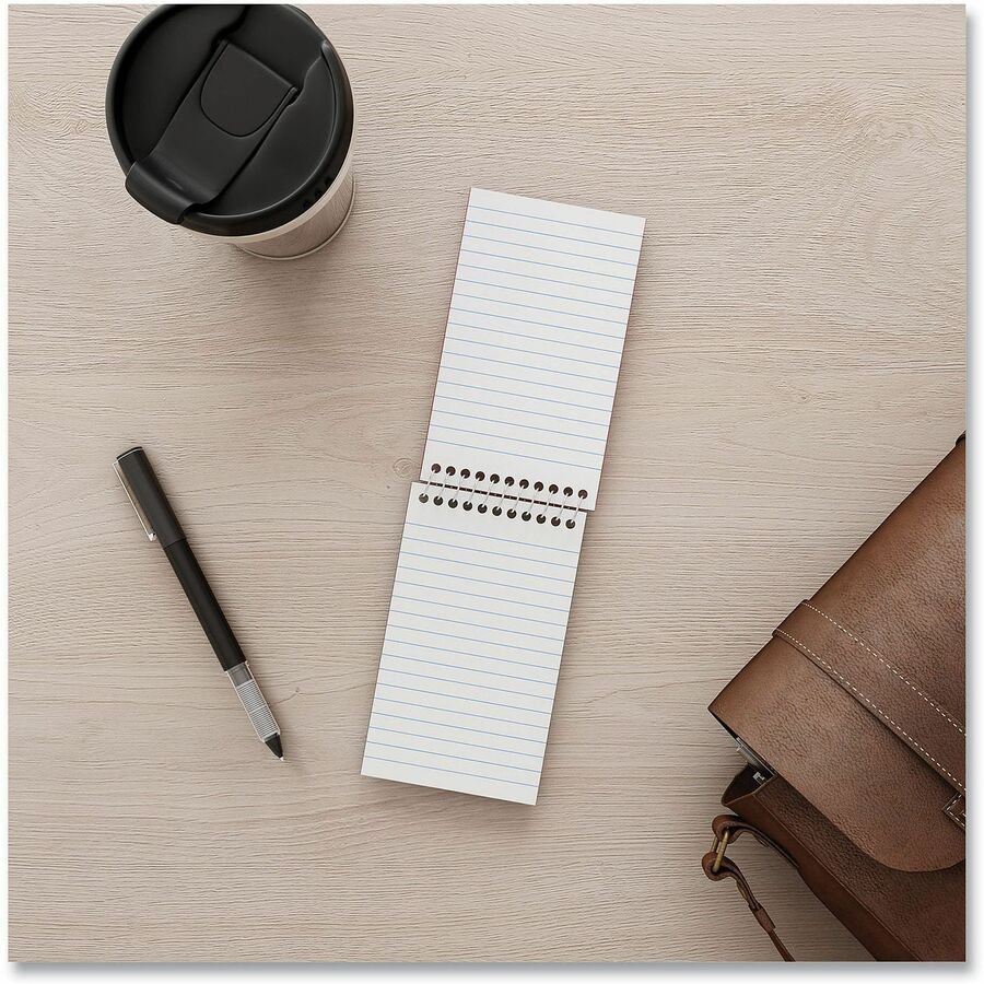 1 Subject(s) - 50 Sheets - Spiral - 16 lb Basis Weight - 3" x 5" Sheet Size - White Paper - 12 / Pack
