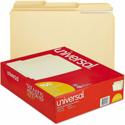 8 1/2" x 11" - 3/4" Expansion - Assorted Tab Position - 11 pt. - Manila - 100 Box