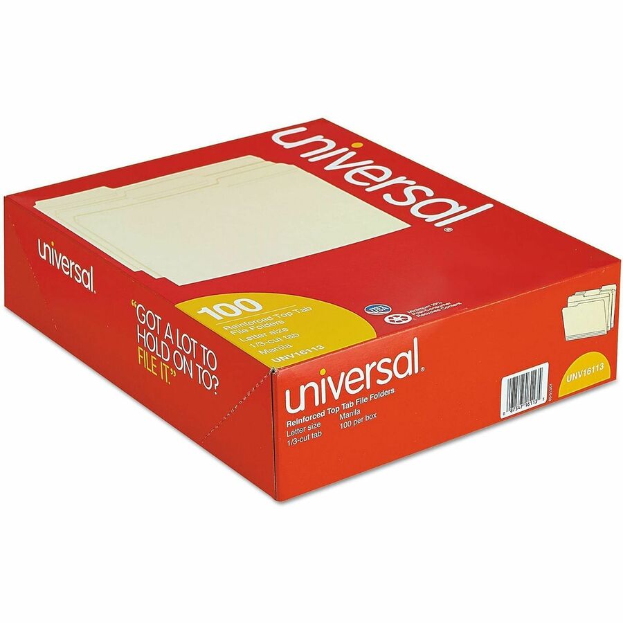 8 1/2" x 11" - 3/4" Expansion - Assorted Tab Position - 11 pt. - Manila - 100 Box