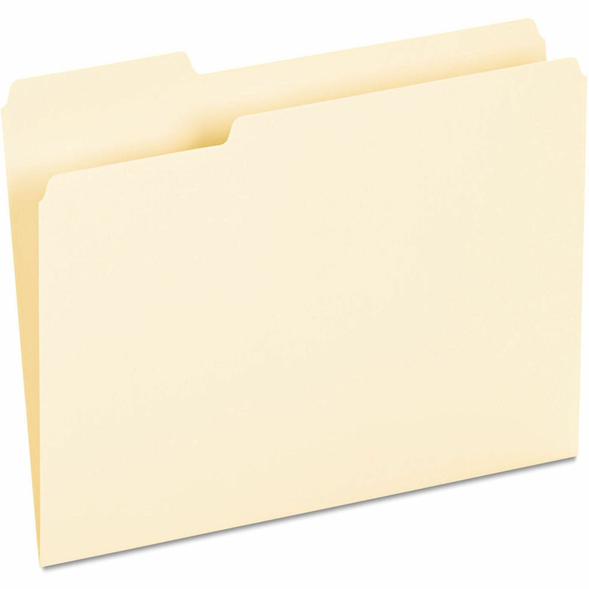 8 1/2" x 11" - Assorted Tab Position - 9.5 pt. - Manila - 100 Box