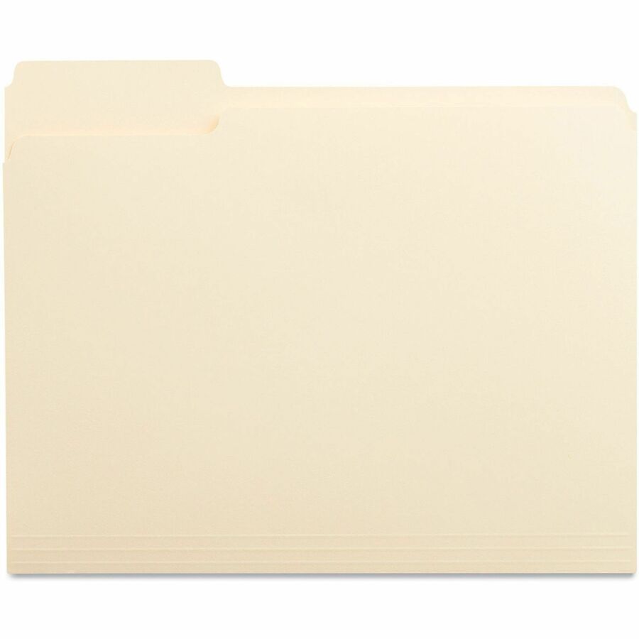 8 1/2" x 11" - 3/4" Expansion - Left Tab Position - 11 pt. - Manila - 100 Box