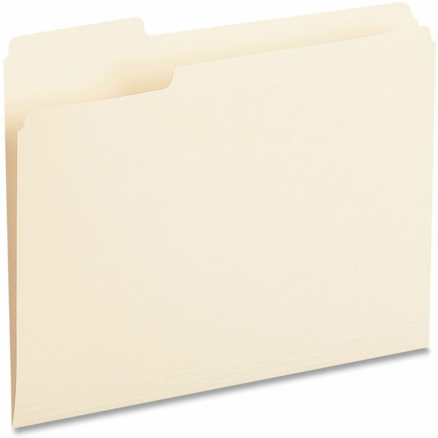 8 1/2" x 11" - 3/4" Expansion - Left Tab Position - 11 pt. - Manila - 100 Box