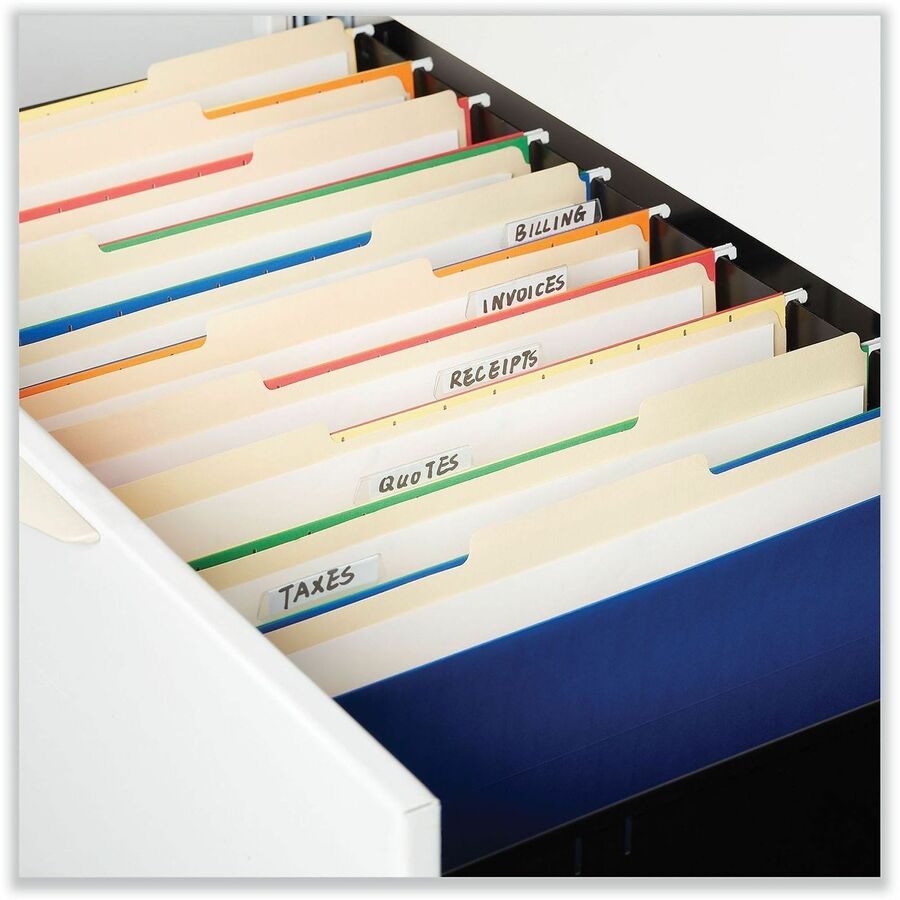 8 1/2" x 11" - 3/4" Expansion - Left Tab Position - 11 pt. - Manila - 100 Box