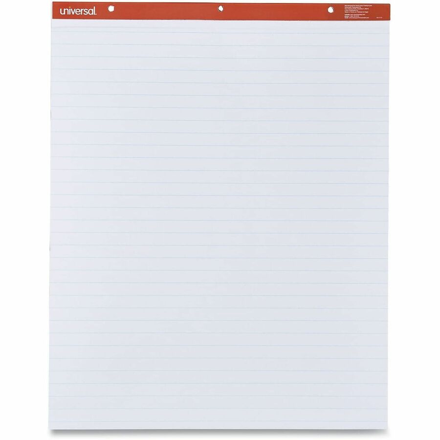 Universal Easel Pad - 1 Subject(s) - 50 Sheets - Tape Bound - 16 lb Basis Weight - 27" x 34" Sheet Size - 34" Height x 27" Width - White Paper - Chipboard Cover - 2 / Carton