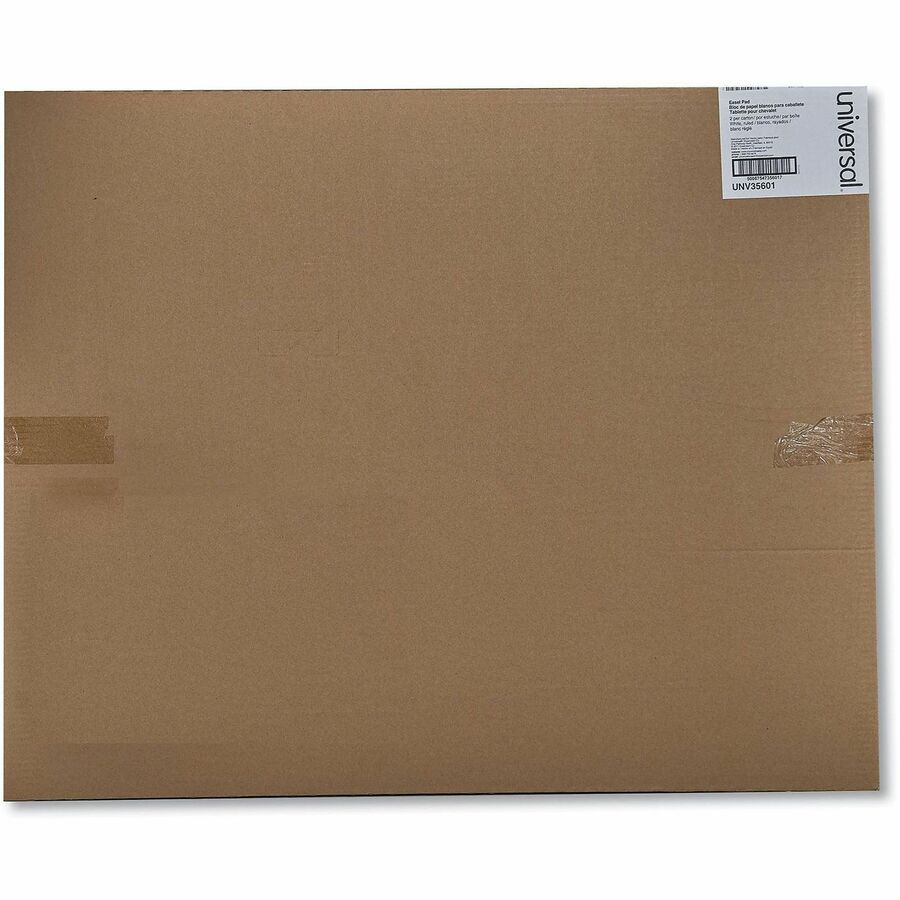 Universal Easel Pad - 1 Subject(s) - 50 Sheets - Tape Bound - 16 lb Basis Weight - 27" x 34" Sheet Size - 34" Height x 27" Width - White Paper - Chipboard Cover - 2 / Carton