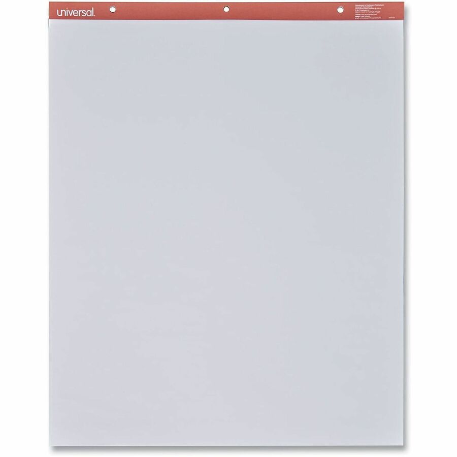 1 Subject(s) - 50 Sheets - Plain - Tape Bound - 16 lb Basis Weight - 27" x 34" Sheet Size - 34" Height x 27" Width - White Paper - Chipboard Cover - 2 / Carton