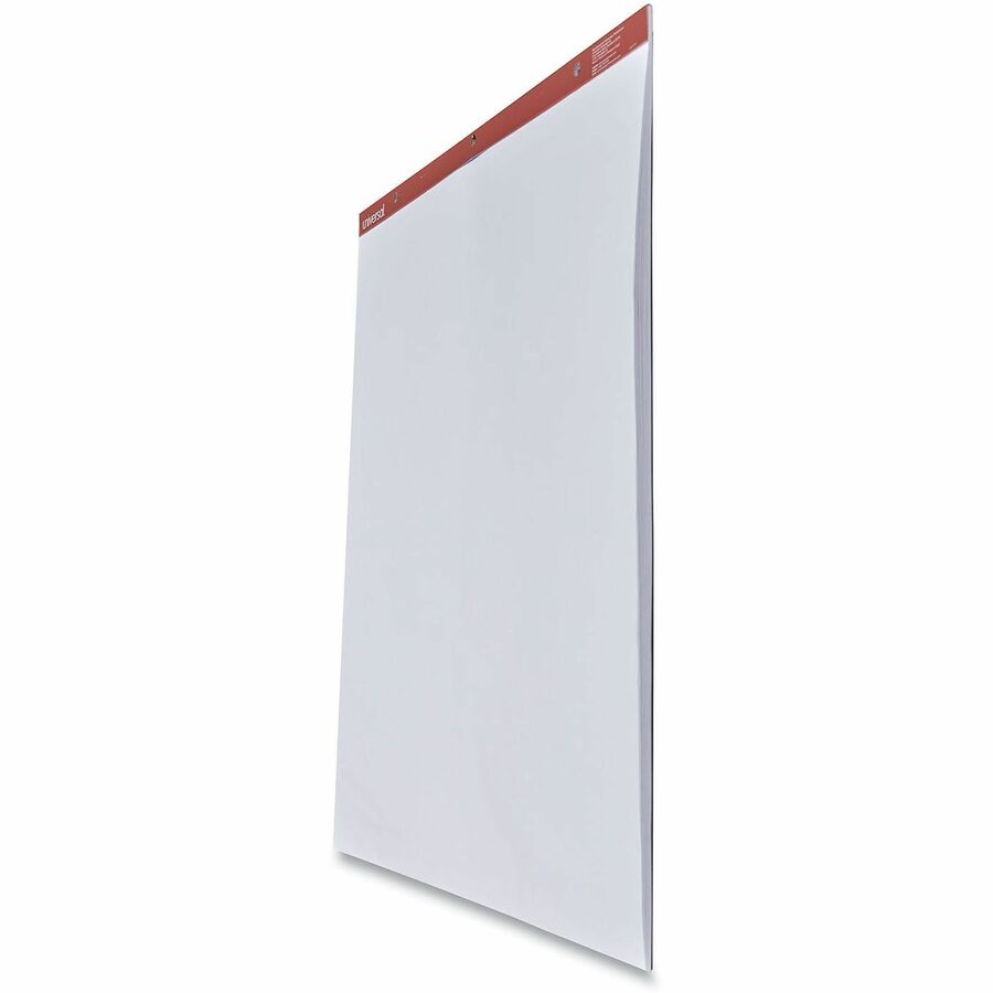 1 Subject(s) - 50 Sheets - Plain - Tape Bound - 16 lb Basis Weight - 27" x 34" Sheet Size - 34" Height x 27" Width - White Paper - Chipboard Cover - 2 / Carton