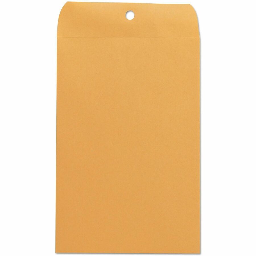 Universal Envelope - Clasp - #55 - 6" Width x 9" Length - 28 lb - Clasp/Gummed Flap - Brown Kraft - Kraft Paper - 100 / Box