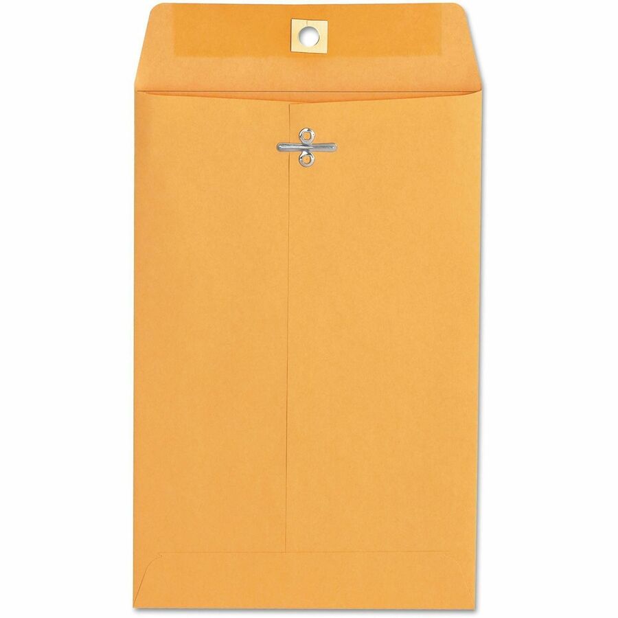 Universal Envelope - Clasp - #55 - 6" Width x 9" Length - 28 lb - Clasp/Gummed Flap - Brown Kraft - Kraft Paper - 100 / Box