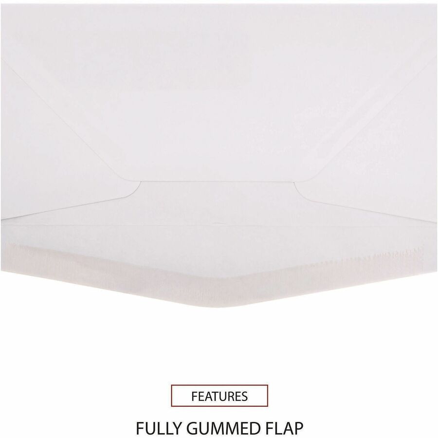 Universal Envelope - Business - #10 - 9 1/2" Width x 4 1/8" Length - 24 lb - Gummed - White - Paper Stock - 500 / Box
