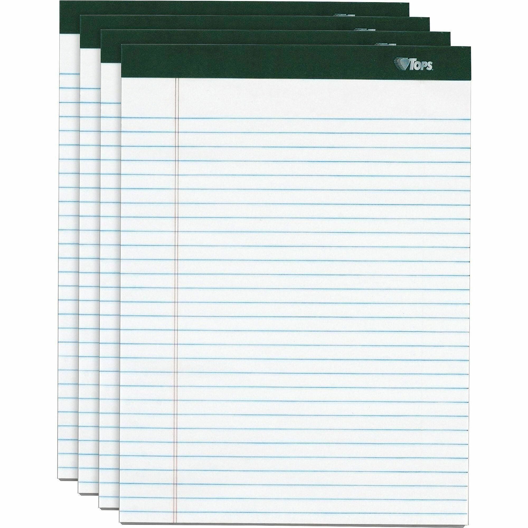 100 Sheets - Double Stitched - 16 lb Basis Weight - 8 1/2" x 11 3/4" Sheet Size - 1.76" Height x 11.8" Width x 8.5" Length - White Paper - Heavyweight, Perforated, Rigid, Acid-free, Tear Resistant, Unpunched - 4 / Pack