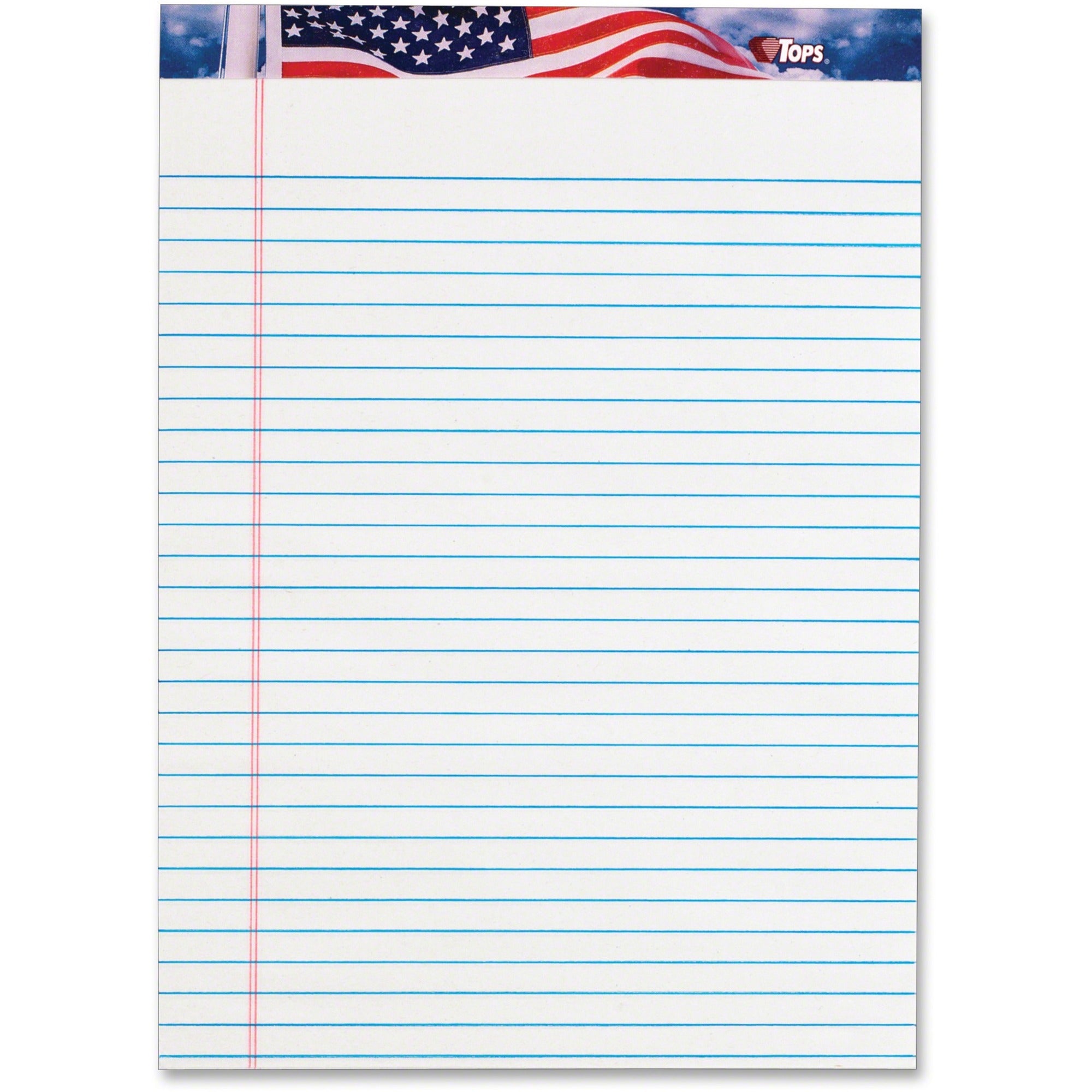 50 Sheets - Legal Ruled Front Ruling - 16 lb Basis Weight - 8 1/2" x 11 3/4" Sheet Size - 2.38" Height x 11.8" Width x 8.5" Length - White Paper - Ink Resistant, Smooth, Perforated, Acid-free - 1 Pack