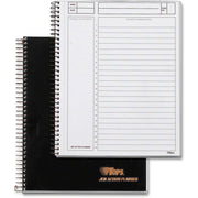 84 Sheets - Wire Bound - 20 lb Basis Weight - 6 3/4" x 8 1/2" Sheet Size - White Paper - Black Cover - Perforated, Unpunched - 1 Each