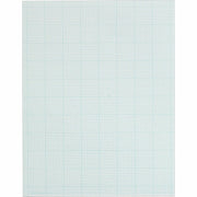 50 Sheets - Glue - Blue Margin - 20 lb Basis Weight - Letter - 8 1/2" x 11" Sheet Size - White Paper - Unpunched - 1 Pad