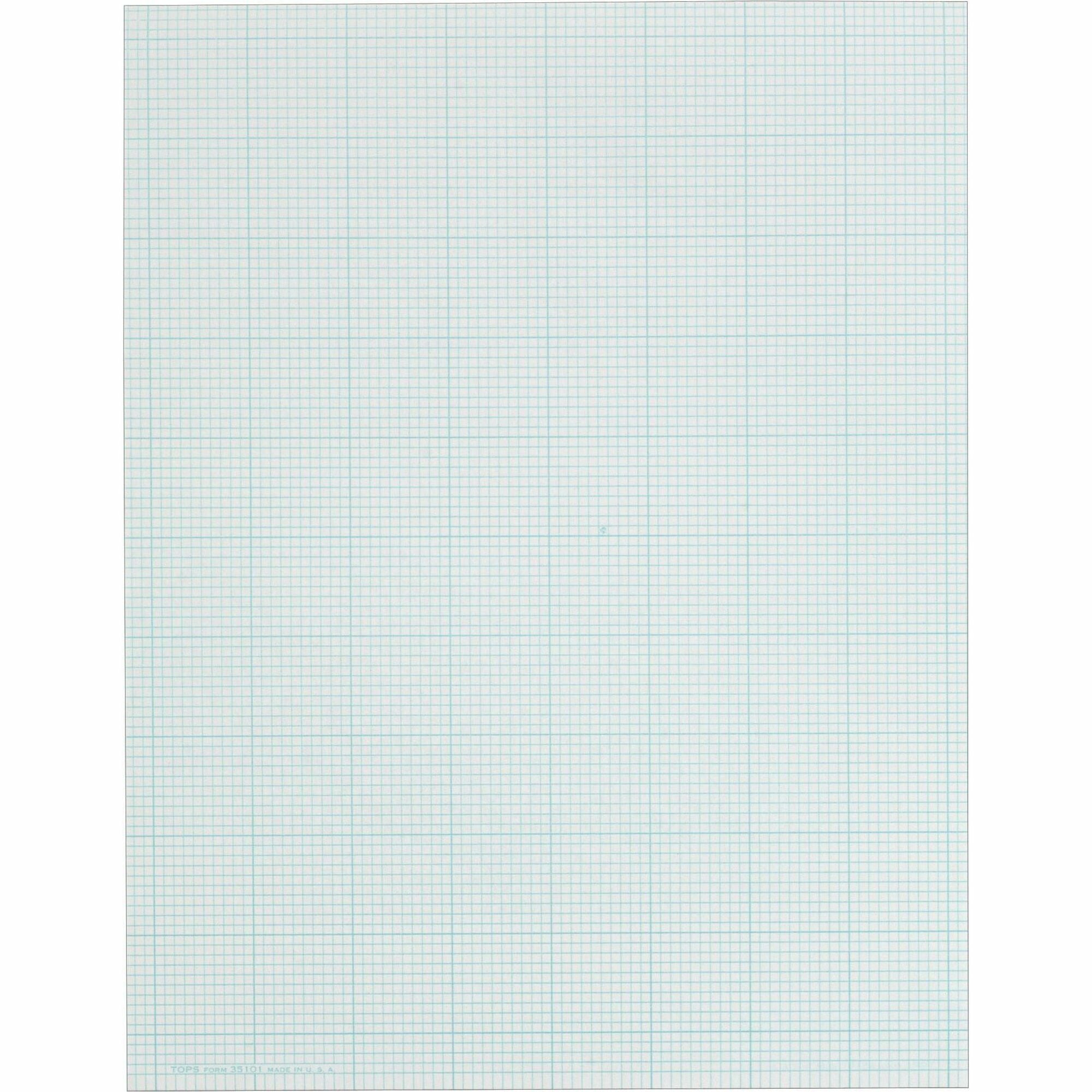 50 Sheets - Glue - Blue Margin - 20 lb Basis Weight - Letter - 8 1/2" x 11" Sheet Size - White Paper - Unpunched - 1 Pad