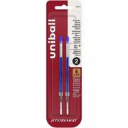 uniball™ Jetstream RT Ballpoint Pen Refills - 1 mm , Medium Point - Blue Ink - Super Ink, Water Resistant Ink, Fade Resistant, Fraud Resistant - 2 / Pack
