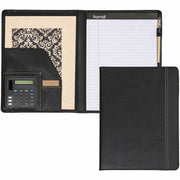 8 1/2" x 11" - 2 Internal Pocket(s) - Vinyl, Polyvinyl Chloride (PVC) - Black - Pen Loop - 1 Each