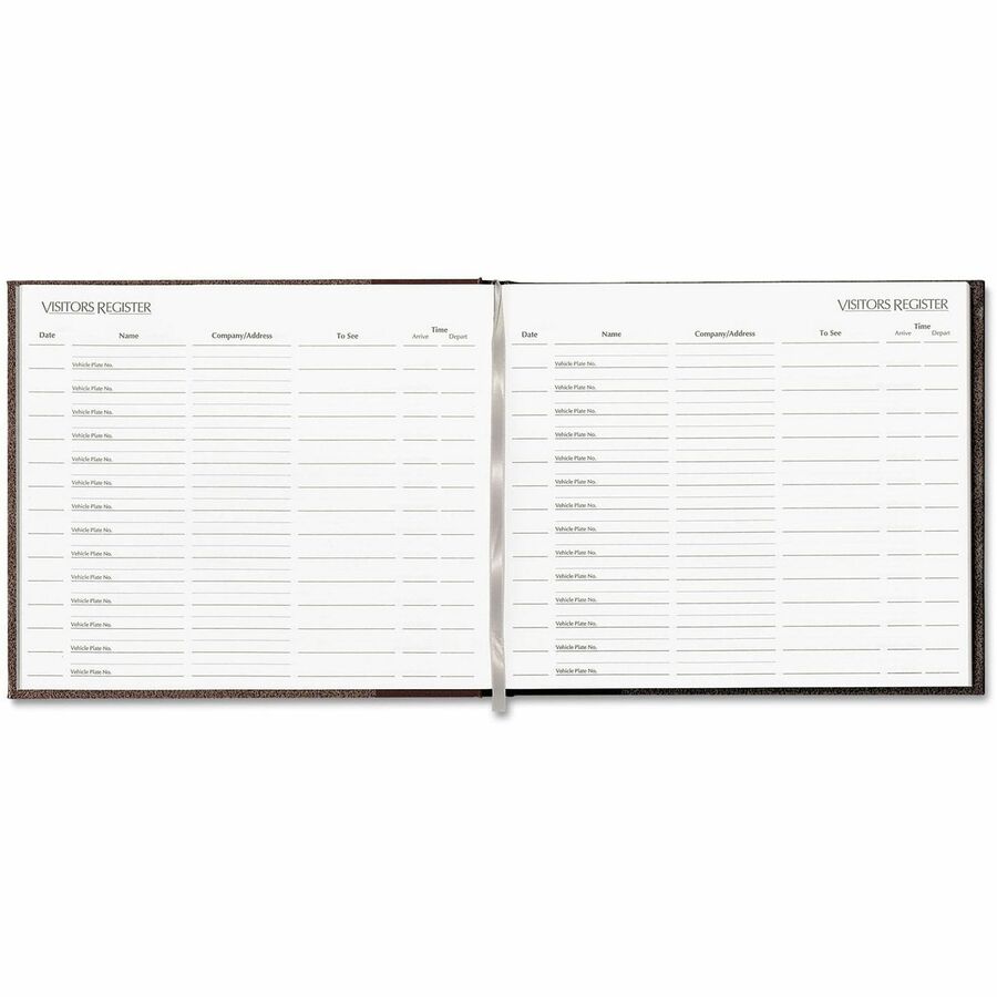 125 Sheet(s) - Sewn Bound - 8.50" x 9.12" Sheet Size - White Sheet(s) - Black Cover - Recycled - 1 Each