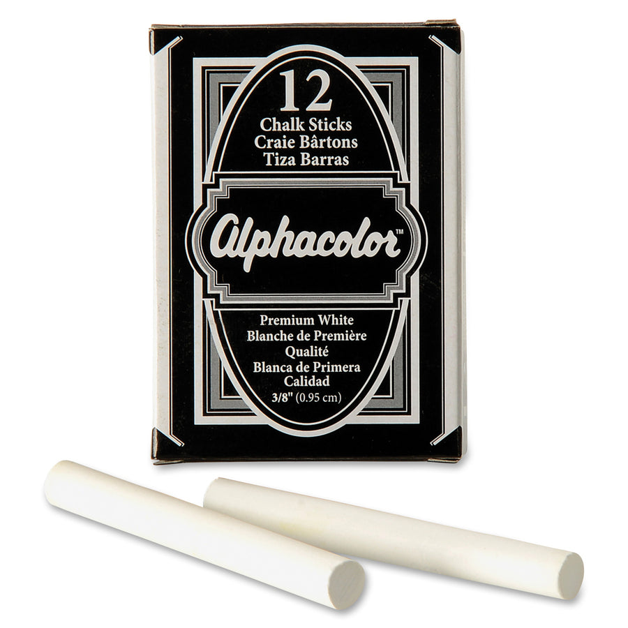 0.4" Diameter - White - Non-toxic - 12 / Box
