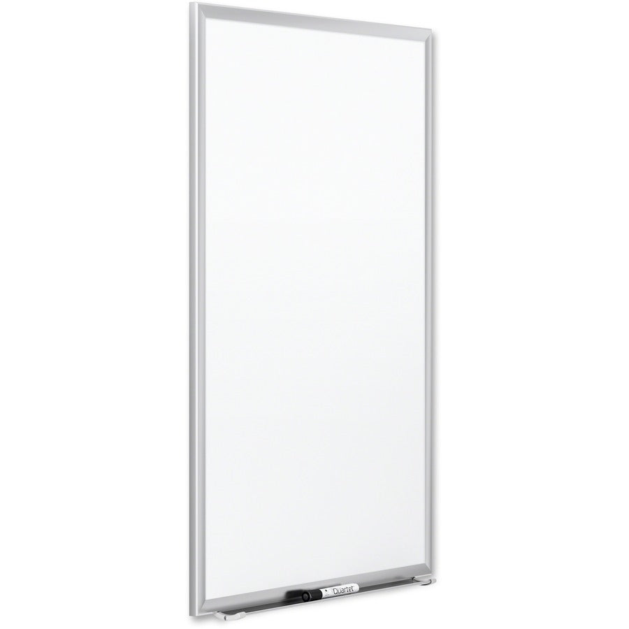 60" (5 ft) Width x 36" (3 ft) Height - White Porcelain Surface - Silver Aluminum Frame - Rectangle - Horizontal/Vertical - Magnetic - 1 Each - TAA Compliant