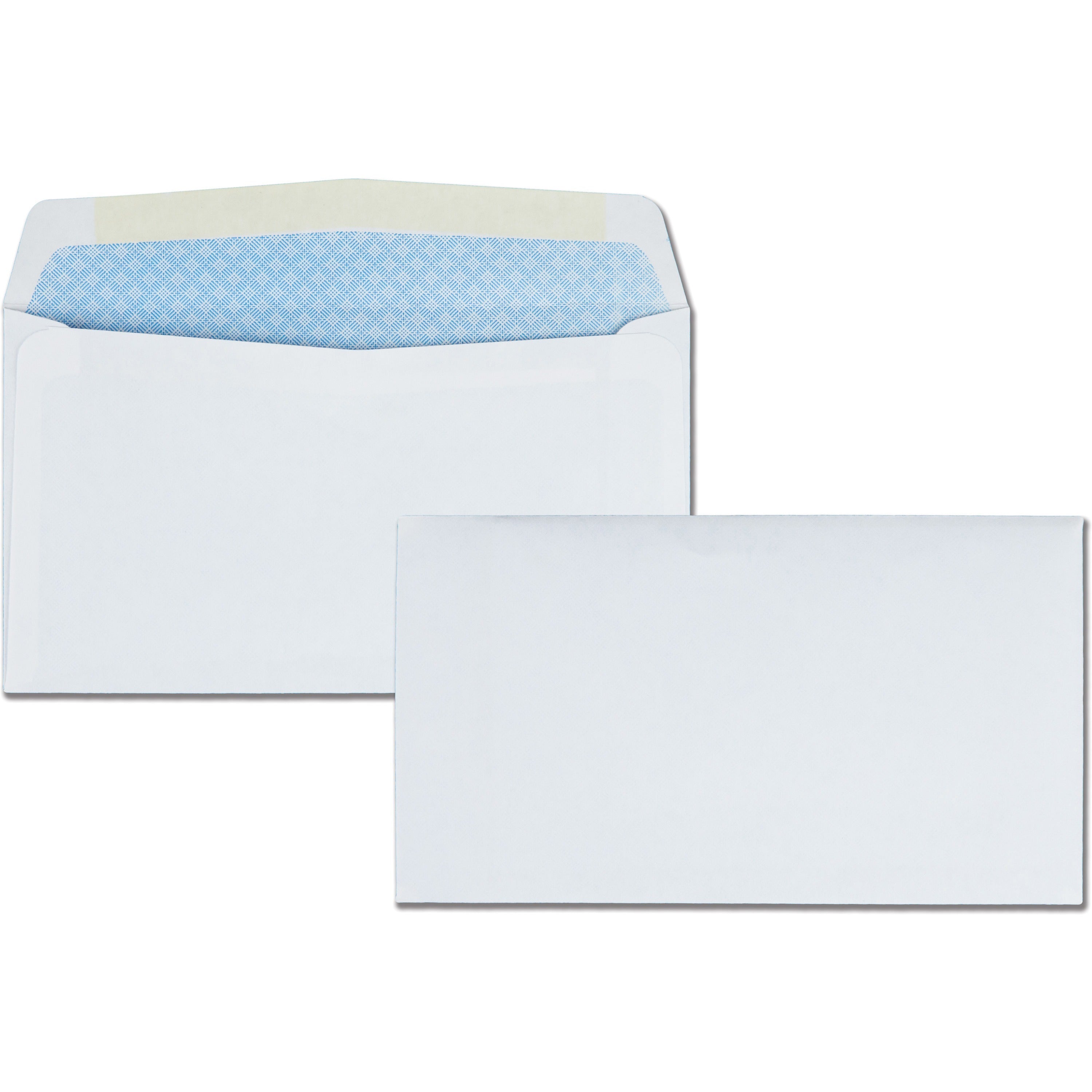 Security - #6 3/4 - 3 5/8" Width x 6 1/2" Length - 24 lb - White - Wove - 500 / Box