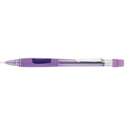 Pentel Quicker Clicker Automatic Pencils - 0.7 mm Black Lead - 2HB - Refillable - Transparent Violet Barrel - 1 Each