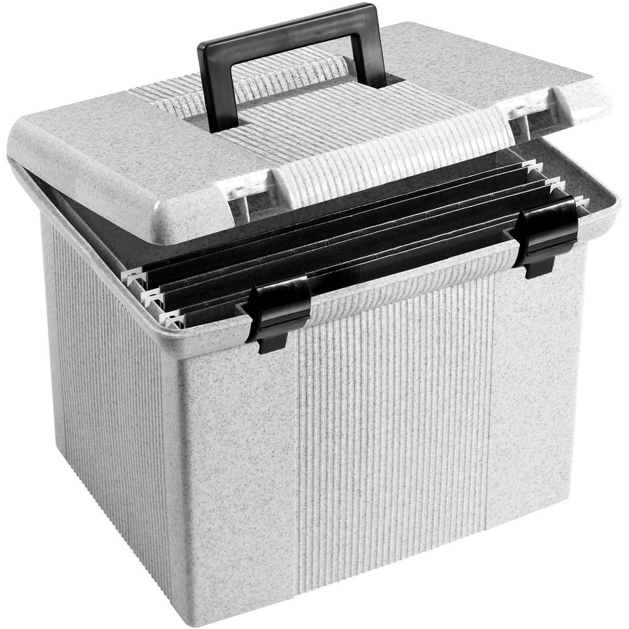 Pendaflex Portafile File Storage Box - External Dimensions: 14" Width x 11.1" Depth x 11" Height - Granite - For File - 1 Each