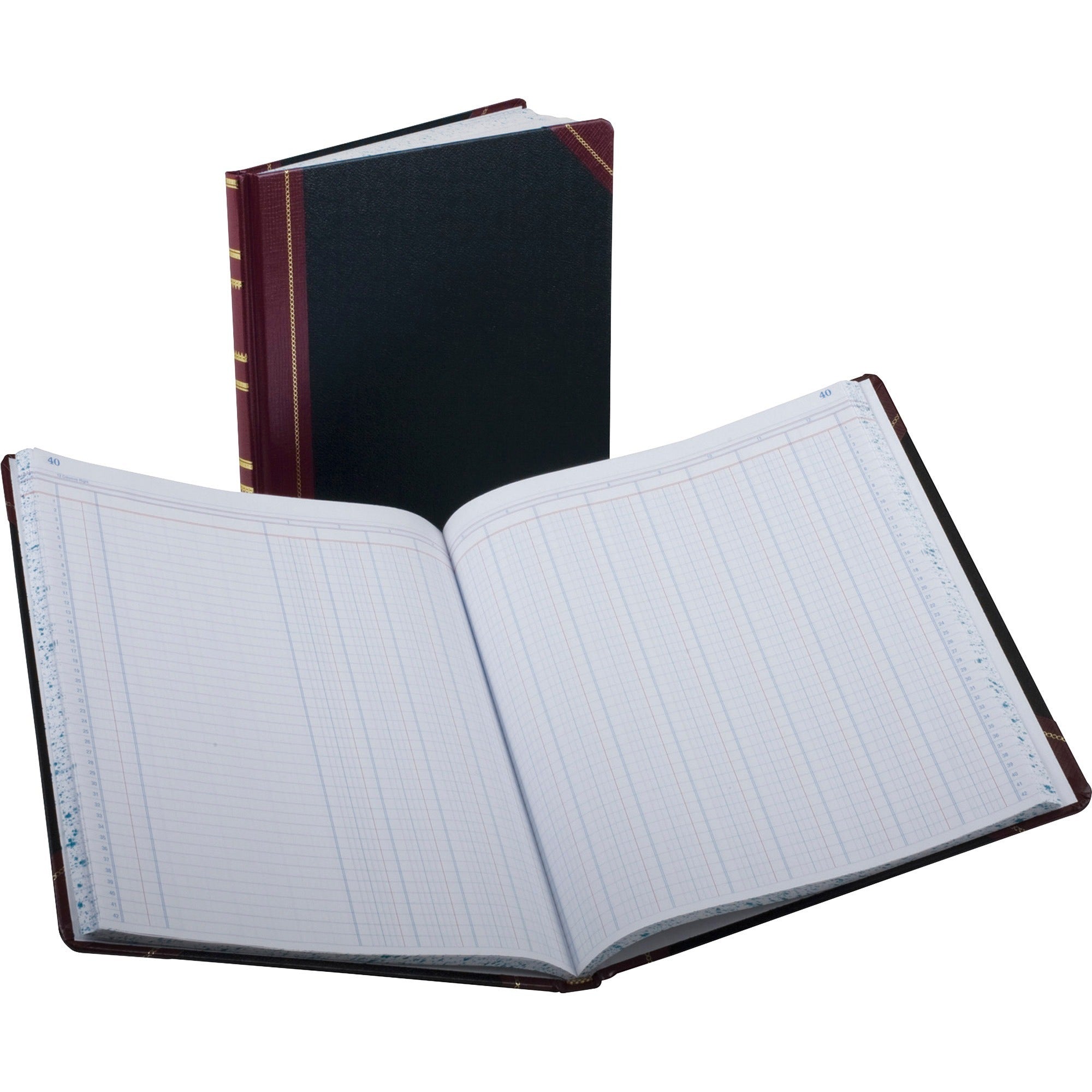 75 Sheet(s) - Thread Sewn - 9.87" x 11.93" Sheet Size - 12 Columns per Sheet - White Sheet(s) - Red, Blue Print Color - Black, Red Cover - Bond Paper - 1 Each