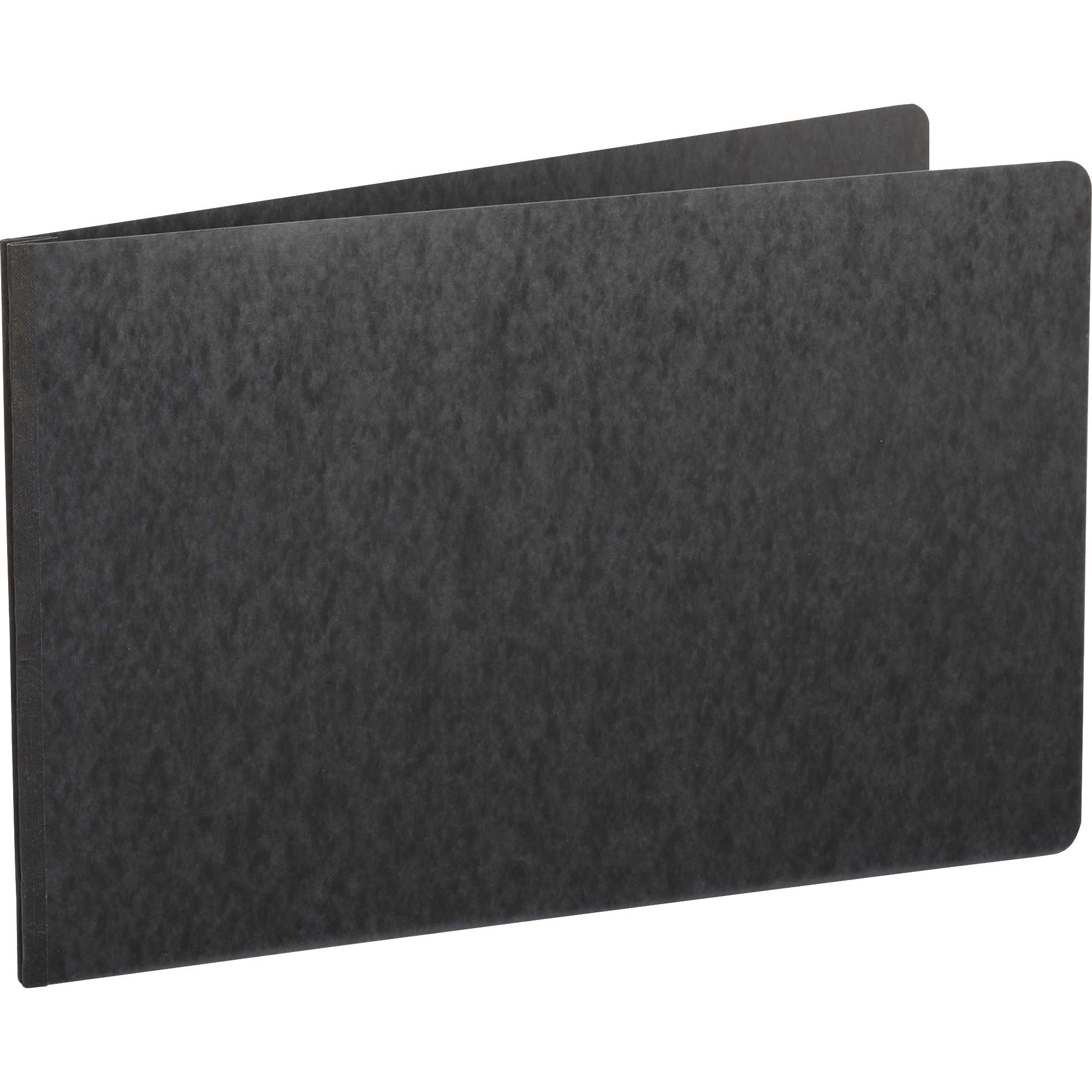 11" x 17" - 750 Sheets Capacity - 1 x Prong Fastener(s) - 20 pt. - Pressboard - Black - Reinforced Hinge - 65% Recycled - 1 Each