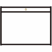 C-Line Side Load Stitched Shop Ticket Holders - Support 9" x 12" Media - Vinyl - Black, Clear - Sturdy, Reinforced, Heavyweight - 25 / Box