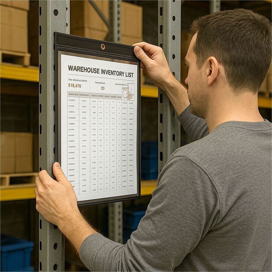 Support 11" x 14" Media - Vinyl - Clear, Black - 1 Box