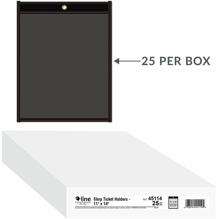 Support 11" x 14" Media - Vinyl - Clear, Black - 1 Box