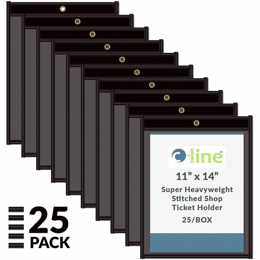 Support 11" x 14" Media - Vinyl - Clear, Black - 1 Box