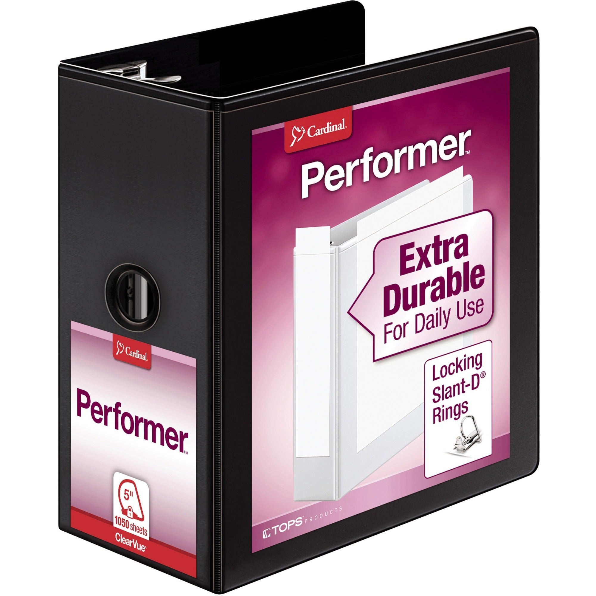 Cardinal&reg; Performer ClearVue 5" Slant-D Binder
