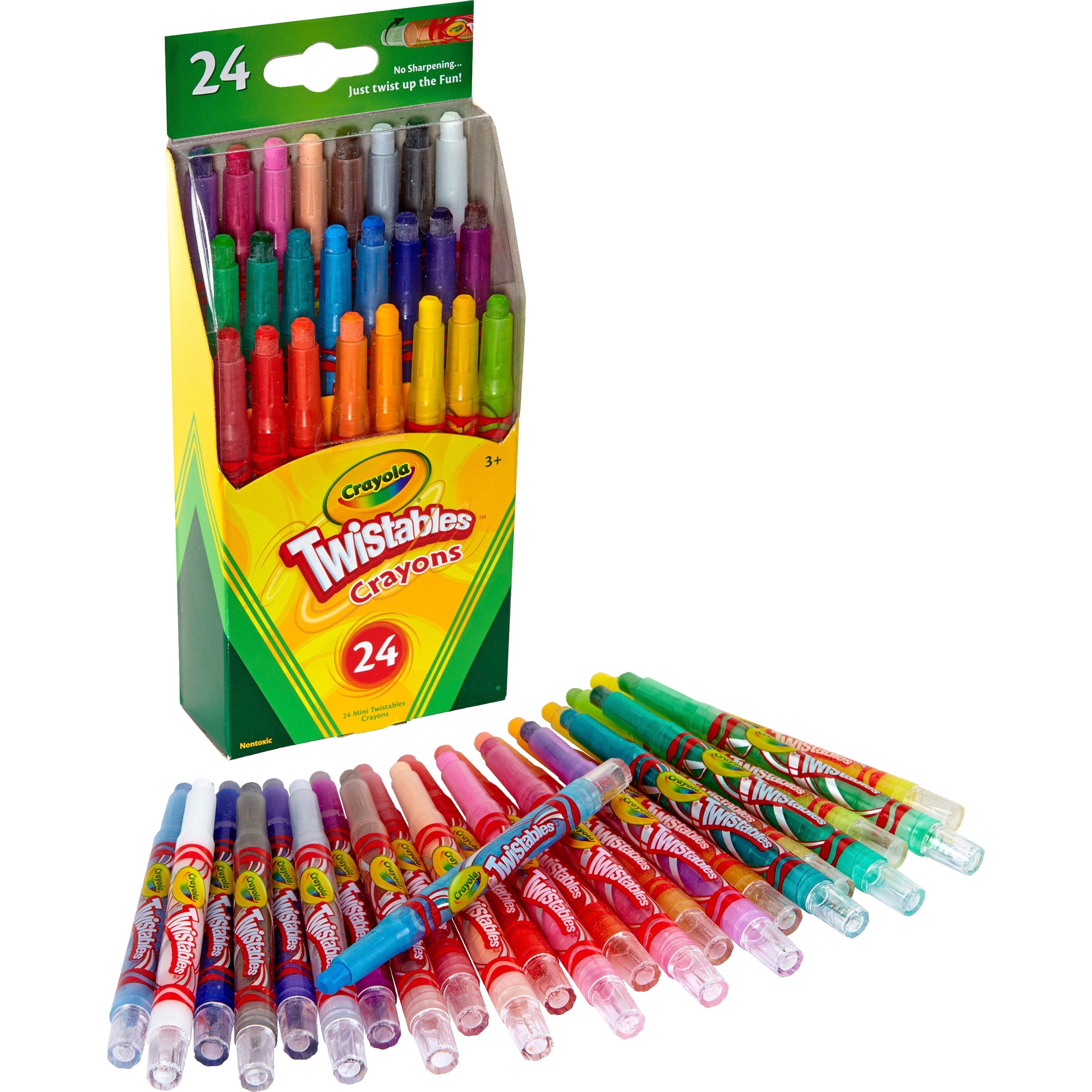 For Child - Red, Scarlet, Red Orange, Orange, Yellow-orange, Yellow, Green, Yellow Green, Blue Green, Blue, Red Violet, ... - Plastic - 24 / Set