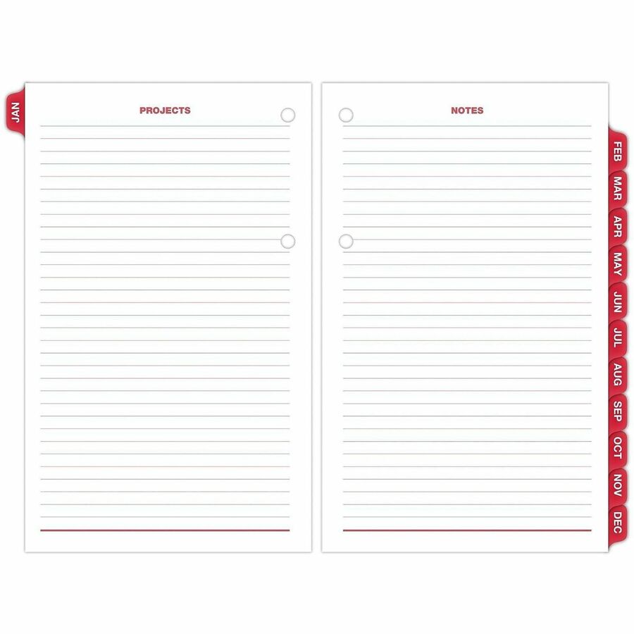 At-A-Glance Burkhart's Day Counter Loose-Leaf Desk Calendar Refill
