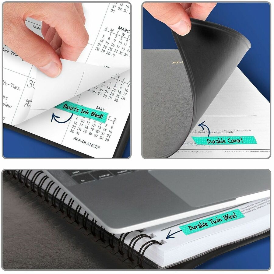At-A-Glance Planner - Monthly - 1 Year - January 2026 to December 2026 - 1 Month Single Page Layout - 6 7/8" x 8 3/4" Sheet Size - Black Cover - Phone Directory, Perforated - 1 Each