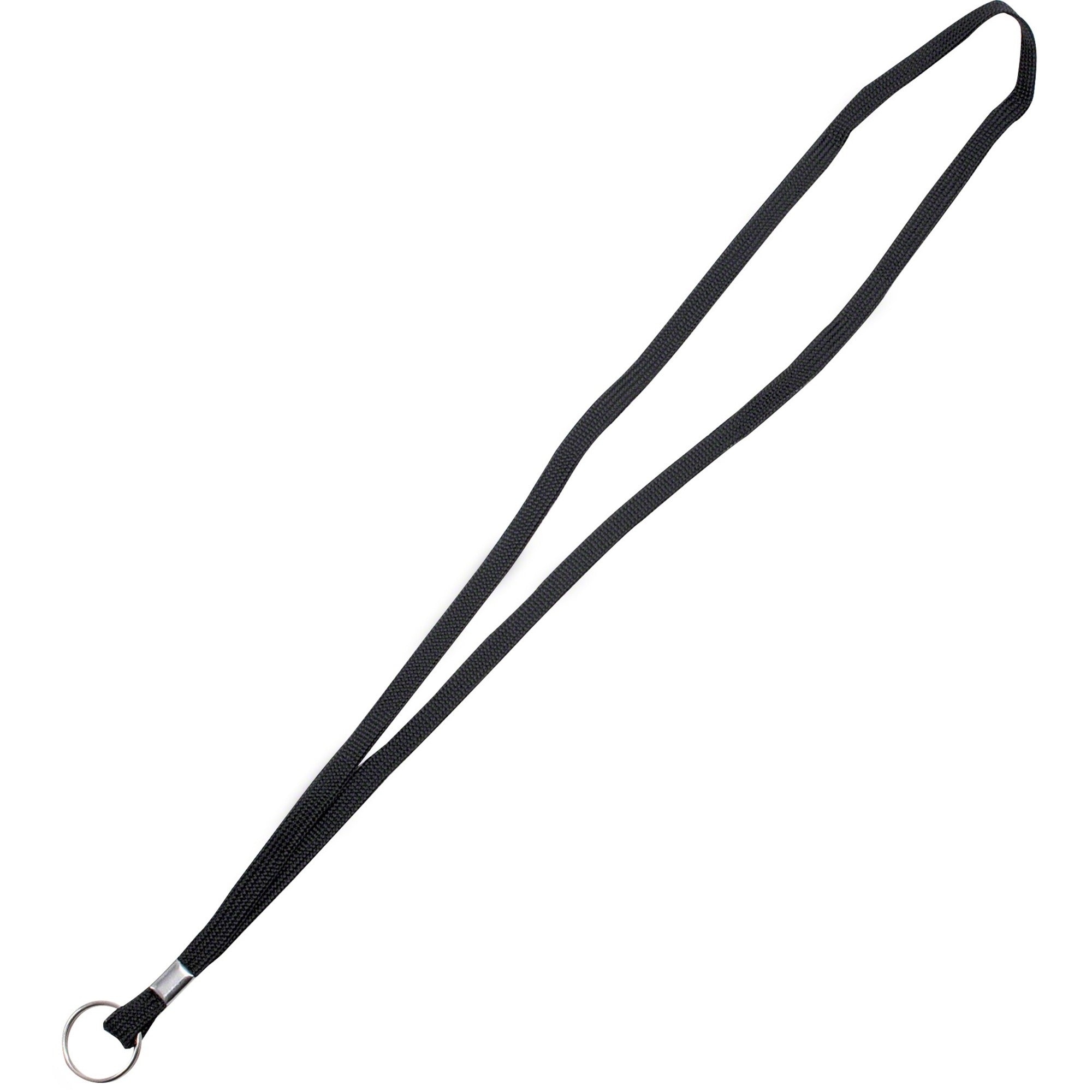 Ring Attachment - 36" Length - Black - Nylon, Cotton - 24 / Box