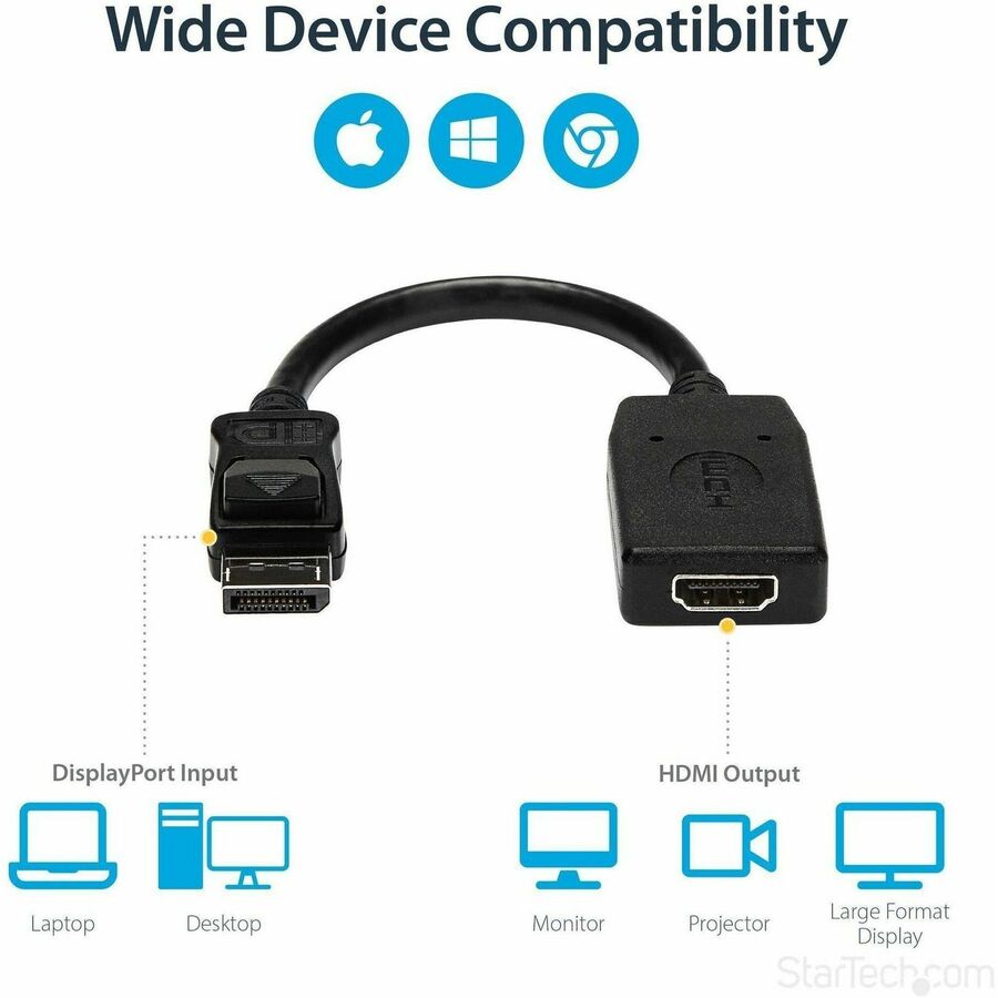 StarTech.com DisplayPort to HDMI Video Converter Cable