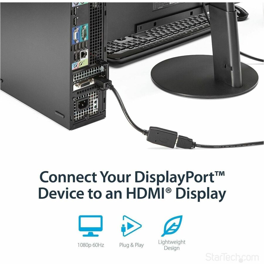 StarTech.com DisplayPort to HDMI Video Converter Cable