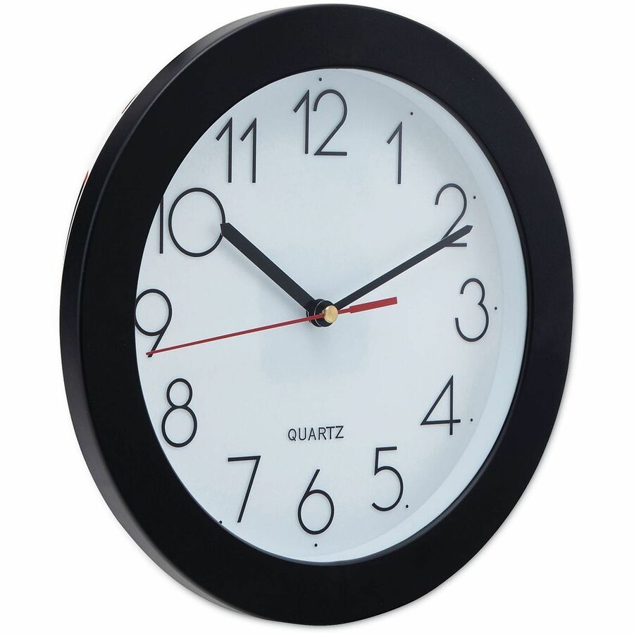 Analog - Quartz - White Main Dial - Black Case