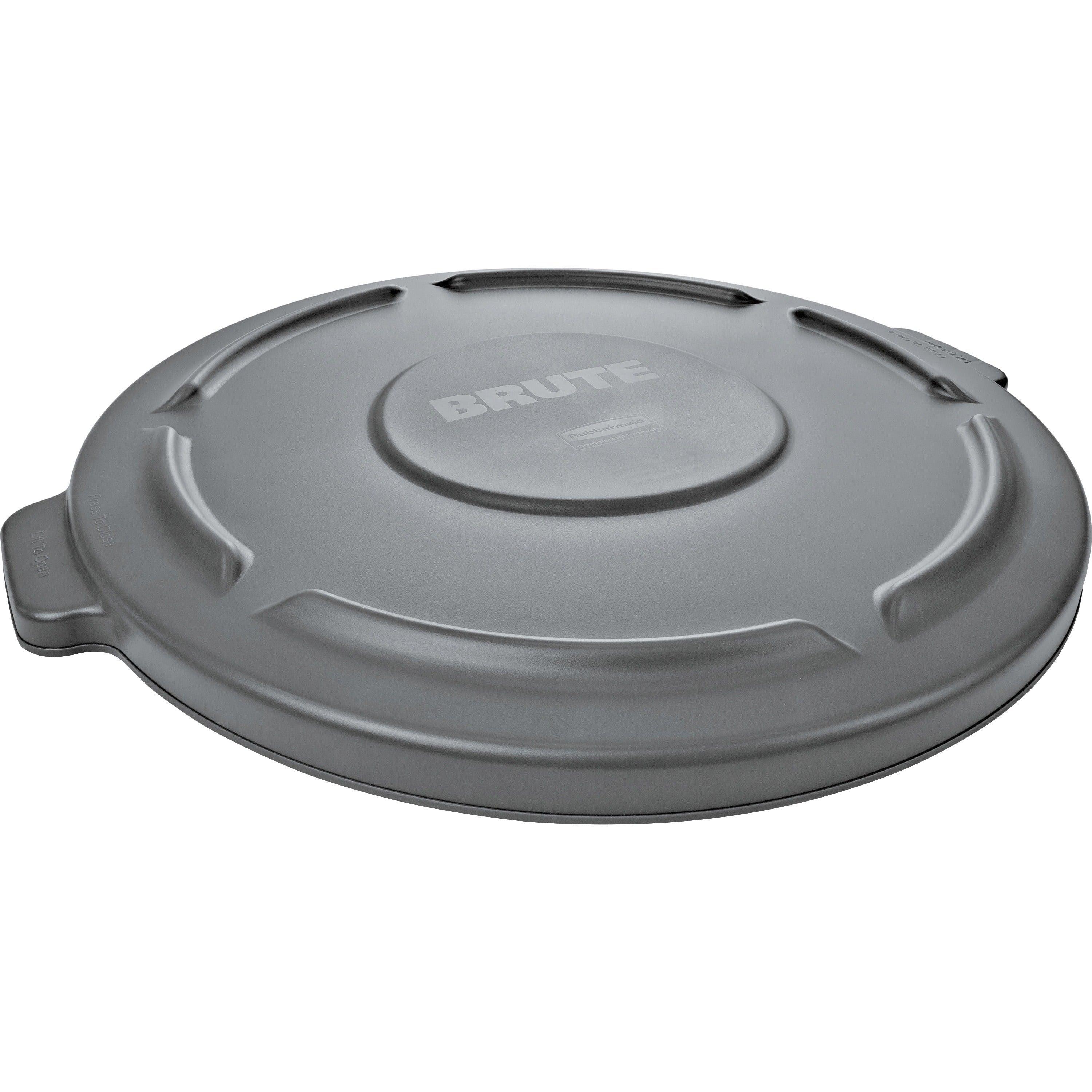 Round - 22.3" Diameter - Plastic - Gray - 1 Each