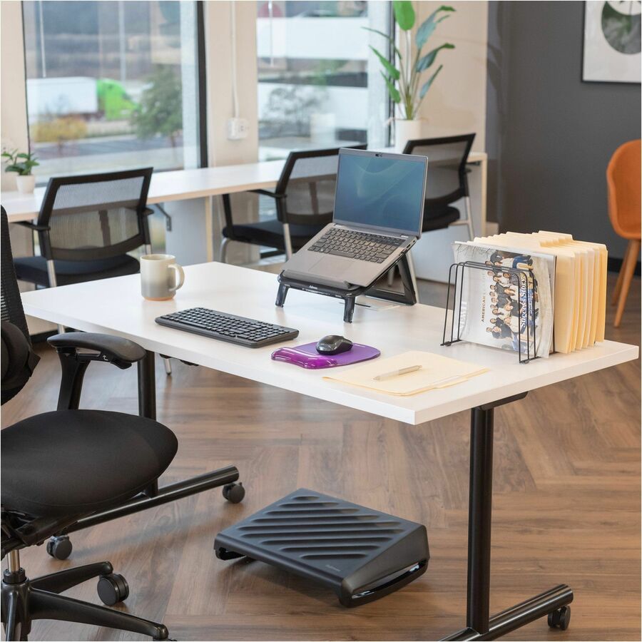 Fellowes Wire File Sorter - 11 Divider(s) - 8" Height x 9" Width x 11.38" Depth - Desktop - Black - Steel - 1 Each