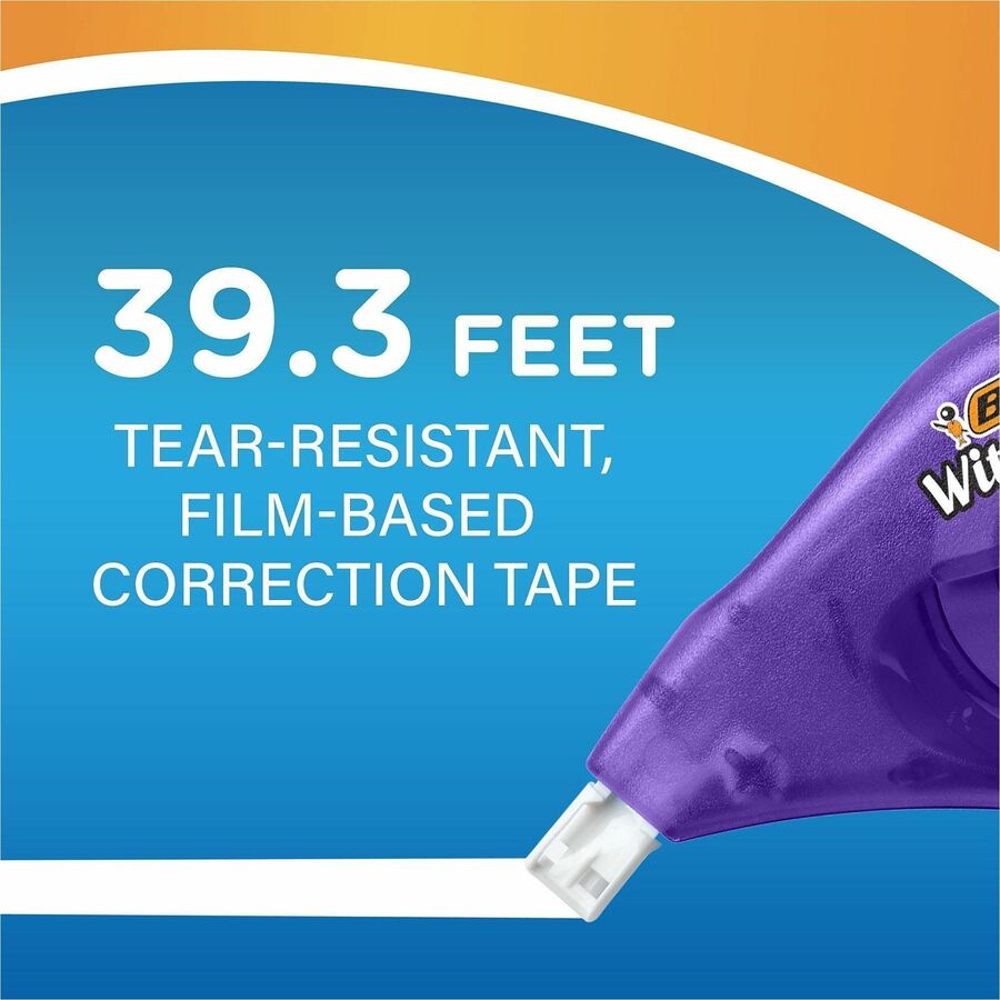 BIC Wite-Out EZ CORRECT Correction Tape - 0.20" Tape Width x 39.90 ft Tape Length - White Tape - White - 1 Pack